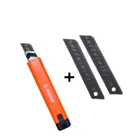 Нож канцелярский с подвесом 18 мм+2 лезвия, с фиксатором, усиленный,  "MAXIMUM"  13278-1